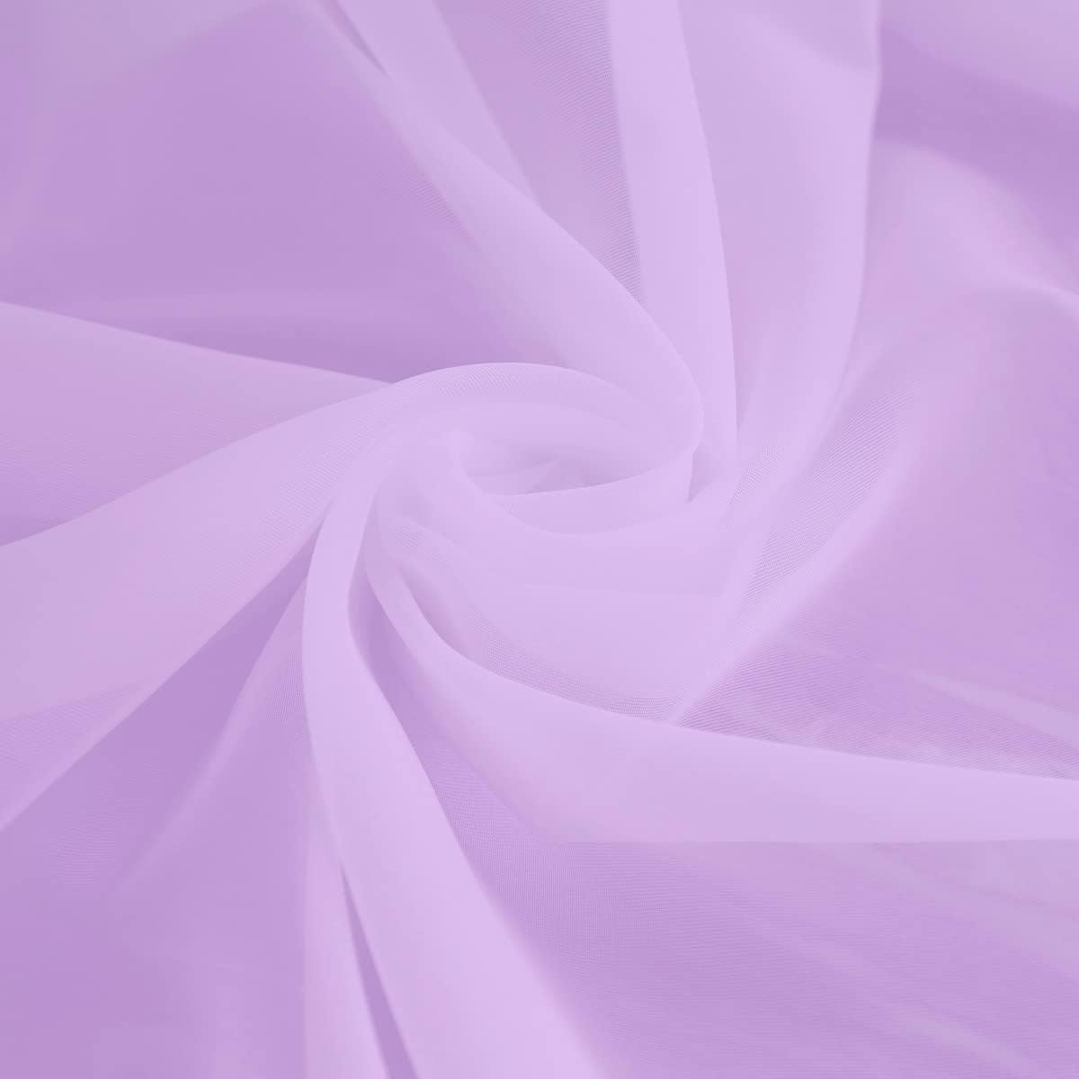 Window Purple Sheer Curtains 120 Inches Long 2 Panels Sheer Curtain Basic Rod Pocket Panel for Bedroom Children Living Room Yard Kitchen (Purple, 52" W x 120" L | 2 pcs)