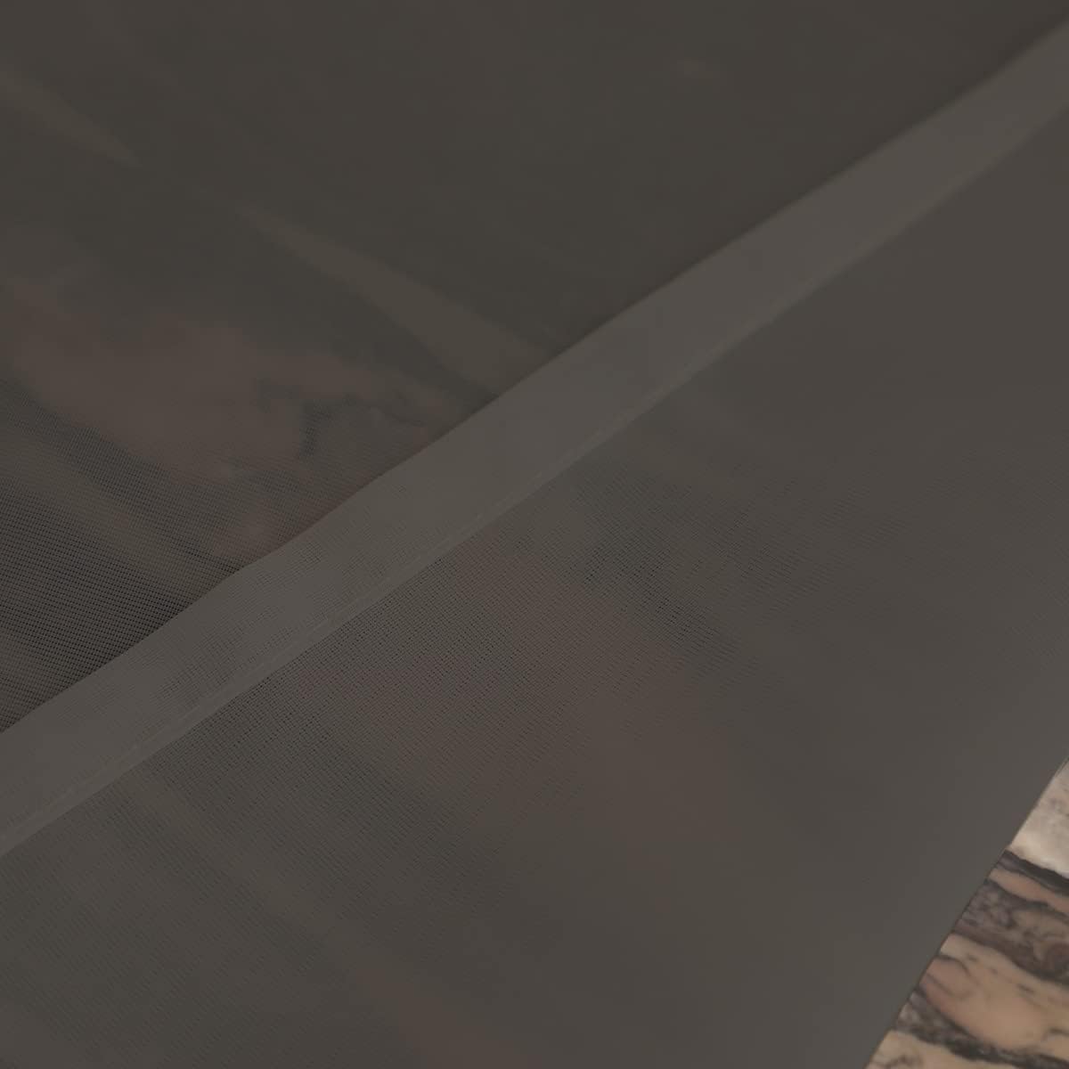 Window Dark Gray Sheer Curtains 90 Inches Long 2 Panels Sheer Curtain Basic Rod Pocket Panel for Bedroom Children Living Room Yard Kitchen (Dark Gray, 52" W x 90" L | 2 pcs)