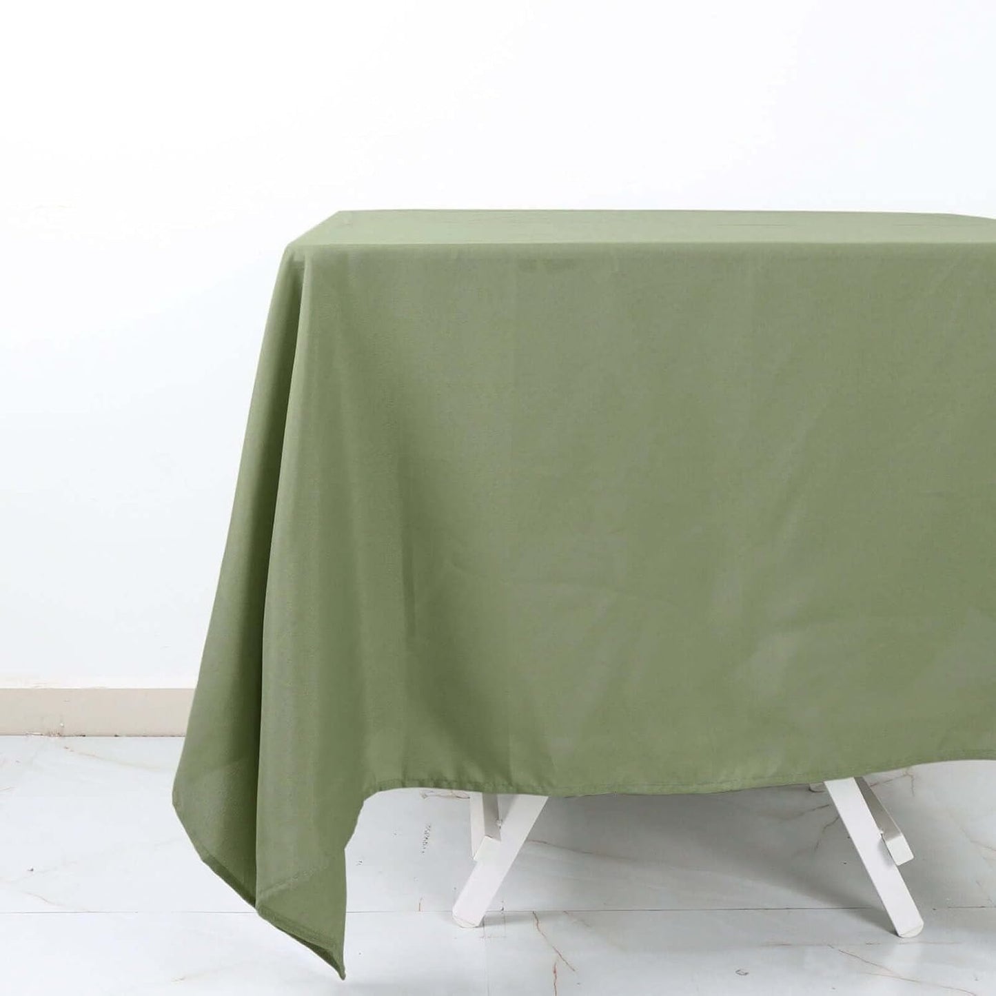 Efavormart 70" Square Linens Eucalyptus Sage Green Wholesale Linens Polyester Square Linen Tablecloth for Wedding Banquet Party Restaurant