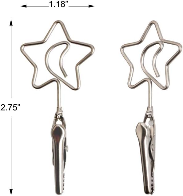 TFu Wall Hanging Photo Display, DIY Picture Photo Frame String with 12 Clips for Hanging Photos Notes and Artworks (Moon & Star)