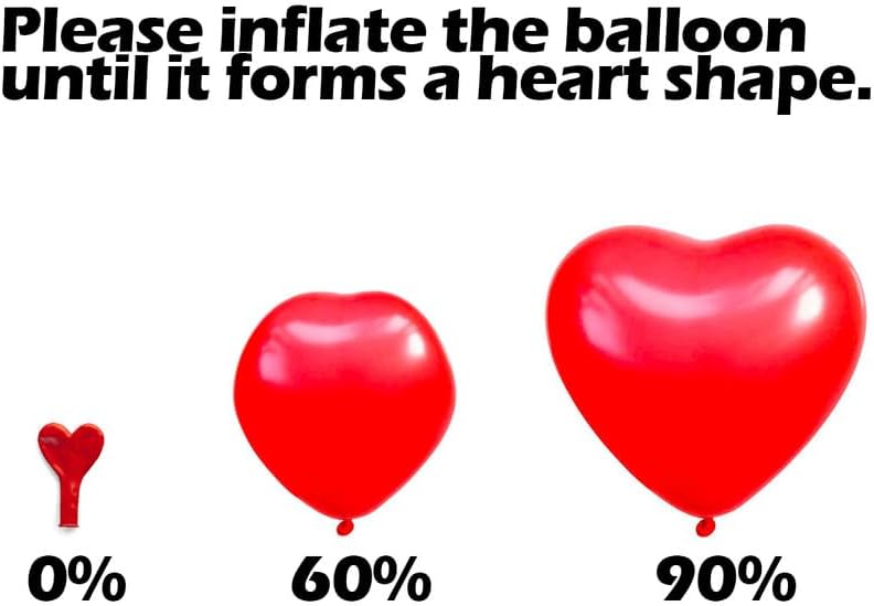 AFTERLOON® Biodegradable Balloons 100 pcs Pastel Baby Pink 10 Inch Heart Shaped, Thickened Extra Strong Natural Latex Helium Float, Proposal Marriage Love Baby Shower Gender Reveal Wedding Bridal