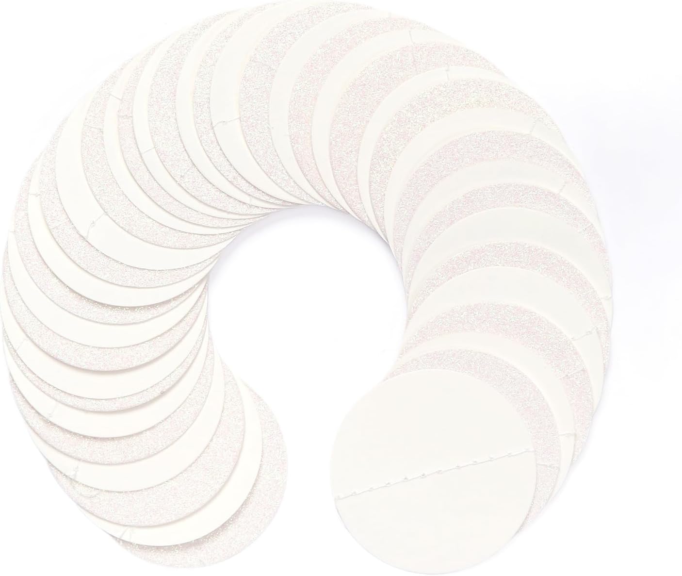 White Glitter Party-Decorations Paper-Garland Streamers - 52ft Birthday Banner Baby Shower Bachelorette Wedding Hanging Supplies Decor Hugfond