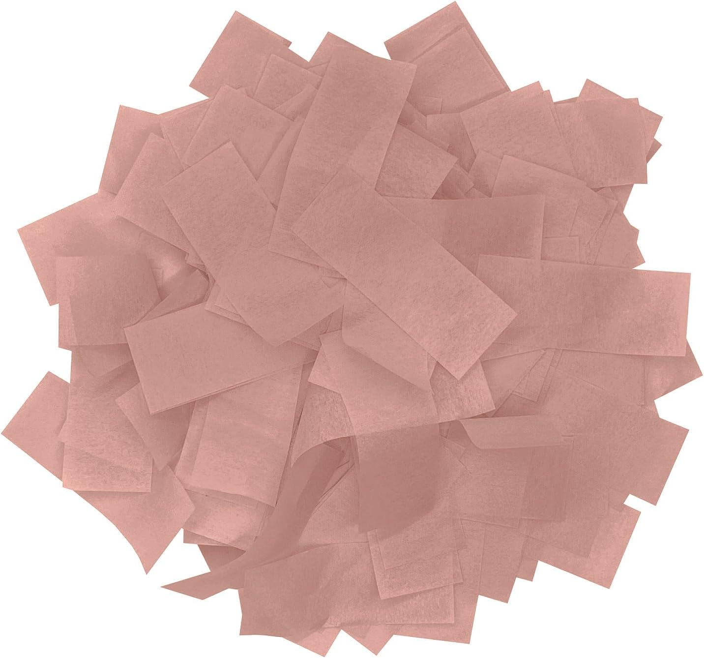 Mocha Mousse Biodegradable Confetti - Rectangular Flame-Resistant and Slow-FallingTissue Paper Confetti for Cannon and Launcher use – Best for Celebrations - 1 lb, 16 oz