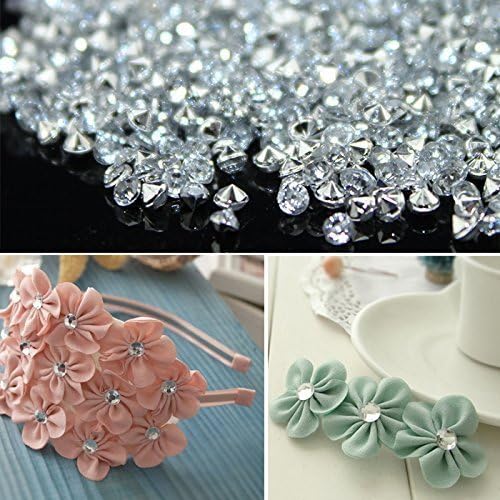10000 pcs/Pack Wedding Table Scatter Confetti Crystals Acrylic Diamonds Vase Fillers 4.5 mm Rhinestones for Wedding, Bridal Shower, Vase Beads Decorations (Tea Green)