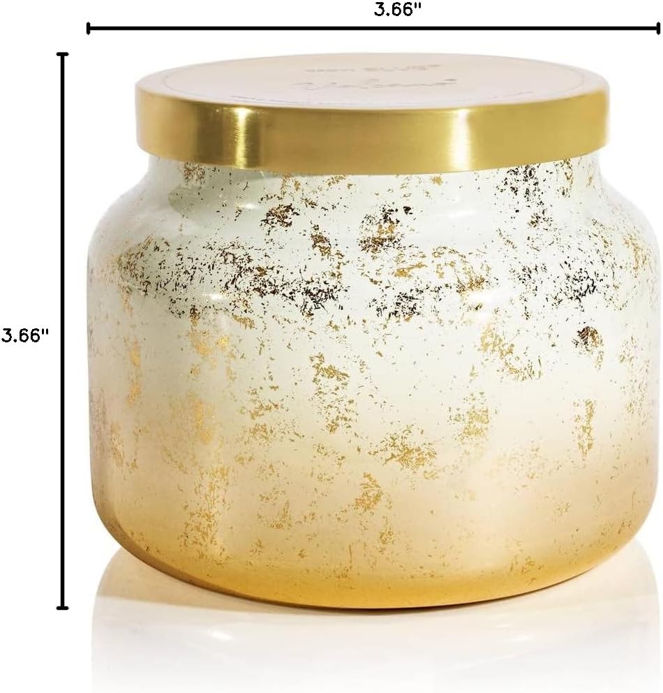 Capri Blue Glimmer Jar Candles - Luxury Holiday Scented Candles for Home - Long Lasting Soy Wax Blend - Scented Holiday & Home Decor - Volcano Jumbo Signature Jar (48 oz)