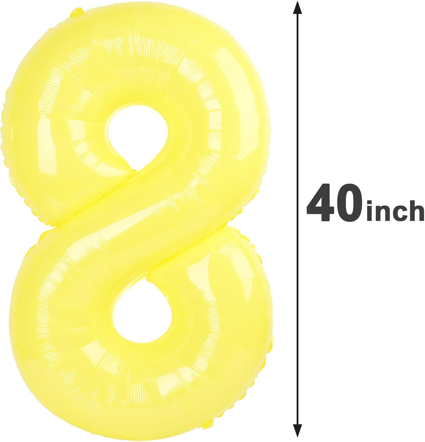 Macaron Yellow Number Balloon 8