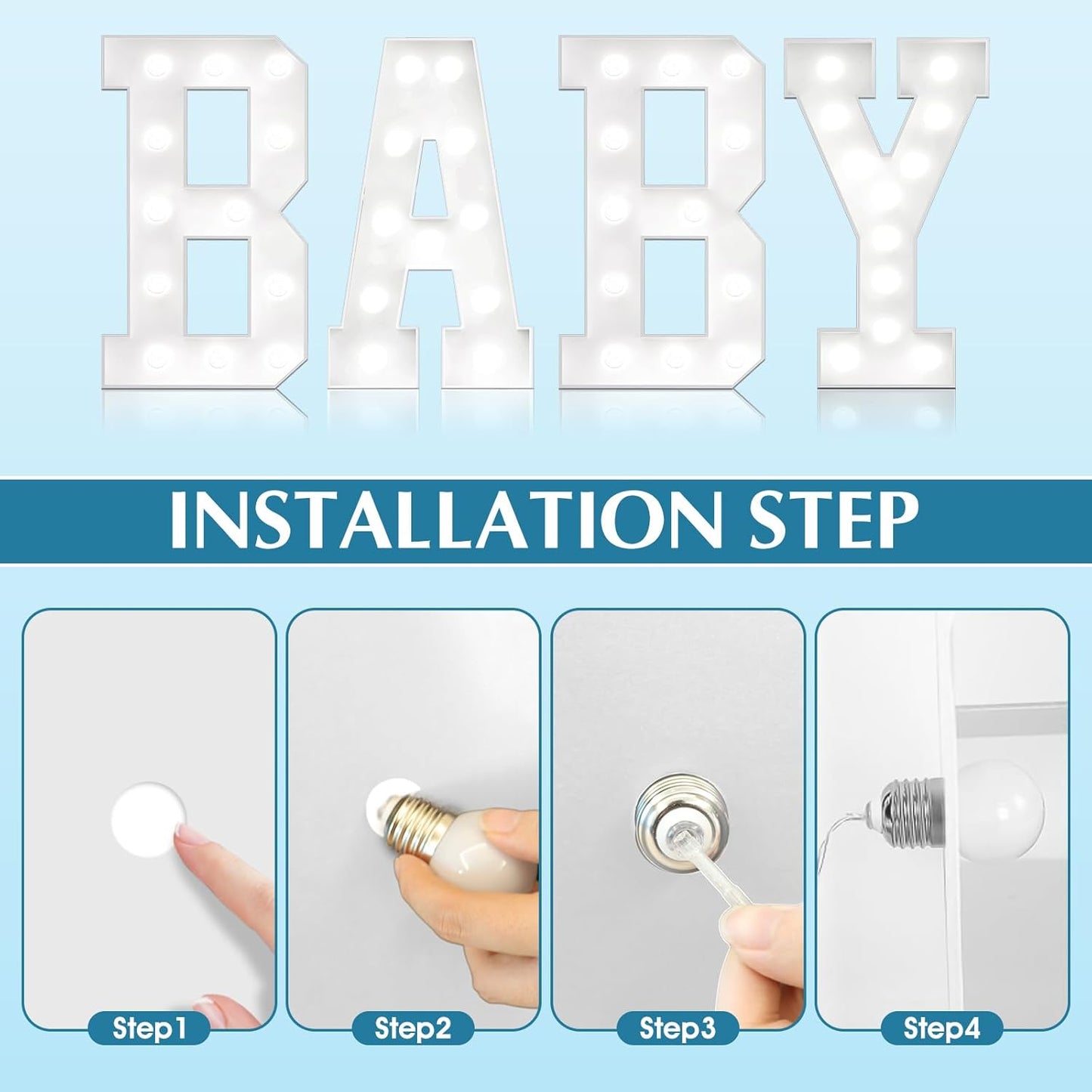 Ledido 4FT Marquee Light Up Letters, Cool White Light Up Letters Large Marquee Letter for Party Decorations, Mosaic Letter Z for Balloons, Wedding Birthday Graduation Decor