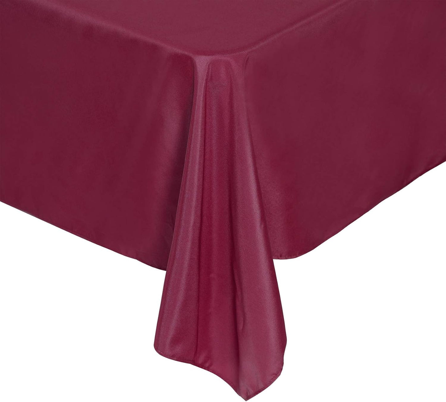 Rectangle Tablecloth 60x102 inch Washable Polyester Fabric Table Cloth for Wedding Party Dining Banquet Decoration(60x102, Burgundy)