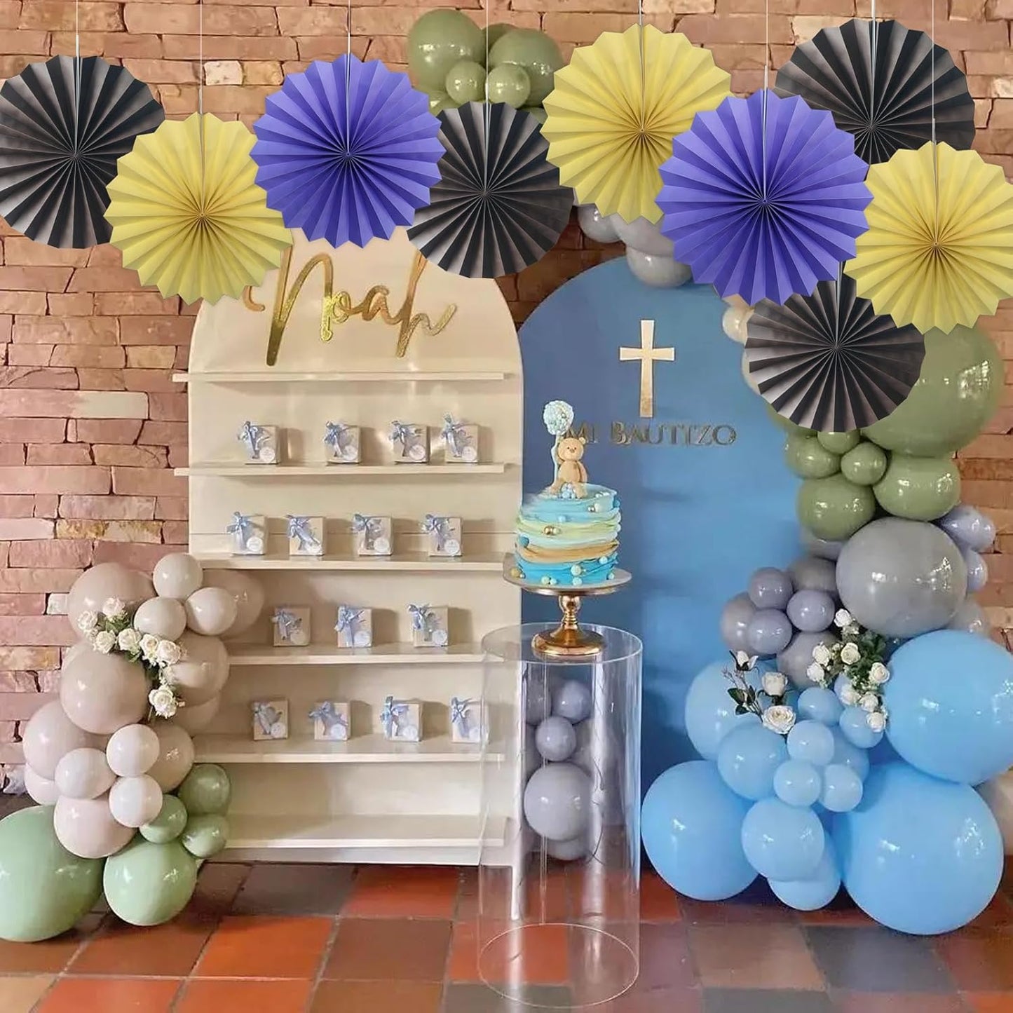 Coffee Party Decorations,Coffee Birthday Decorations,Party Events Accessories,Coffee Themed Party Decorations,Coffee Party,Friends Themed Party12in Hanging Paper Fans 30 Color DIY Set(Coffee))