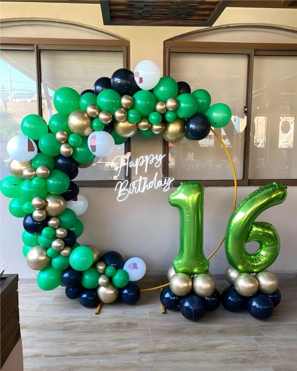 Digital Number 7 Light Green Birthday Balloon 40 Inch, Foil Balloons for 7 17 27 70 77 Party Decorations Supplies, Light Green Mylar Numbers Balloon for Seven Wedding Anniversary
