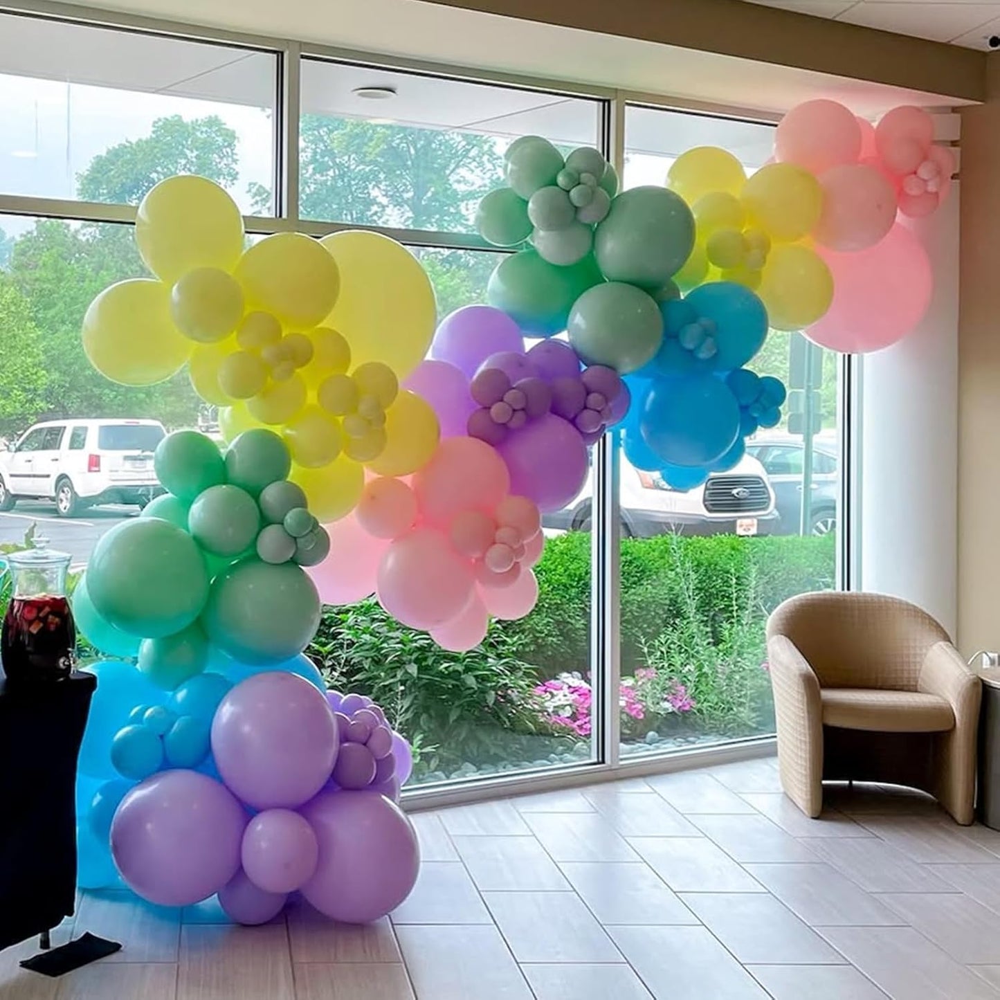 Pastel Balloons Garland Arch Kit, Rainbow Party Balloons, Multicolor Macaron Balloons for Birthday Rainbow Party Baby Shower Wedding Decorations