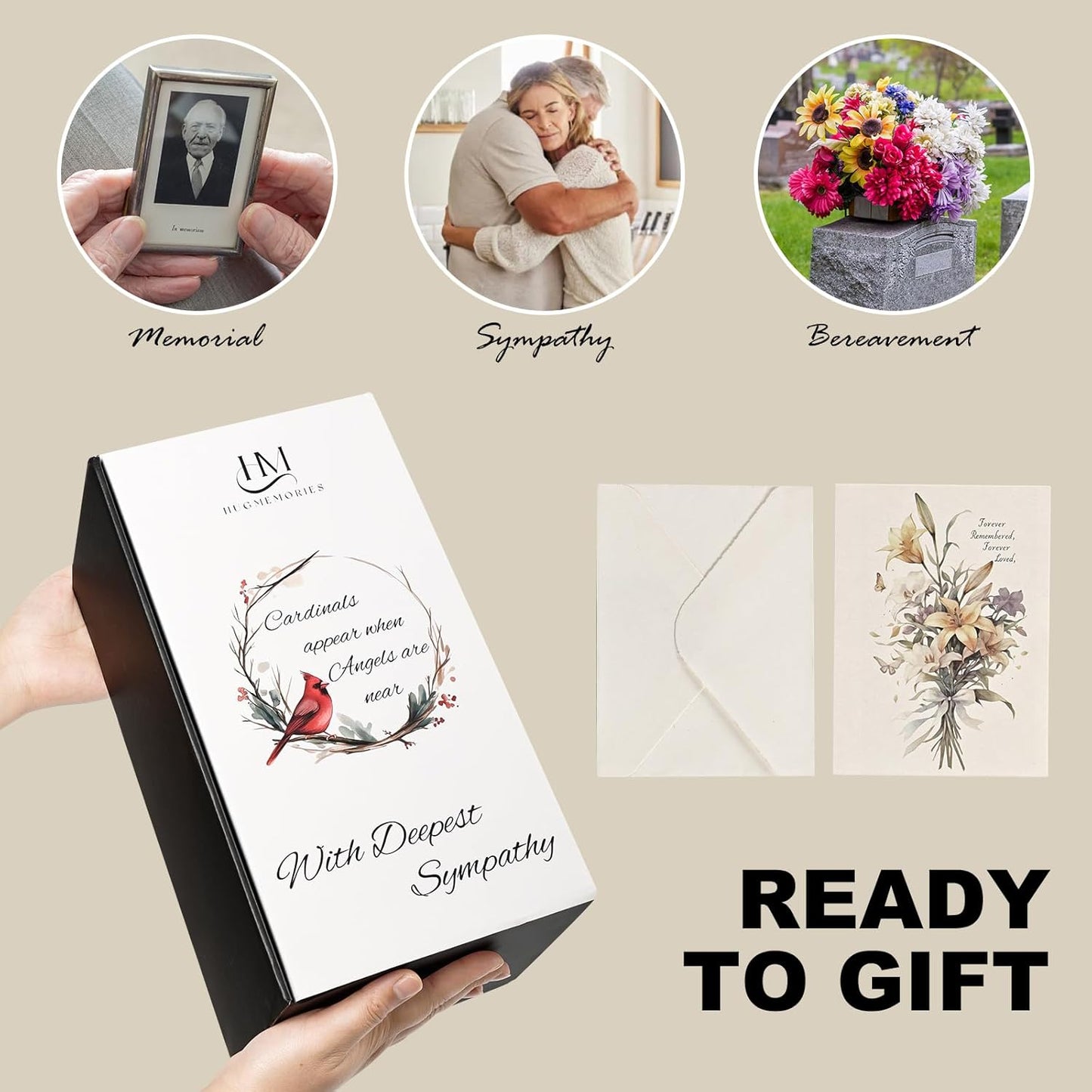 Memorial Lantern, Sympathy Bereavement Gifts Ideas for Loss of Loved One Mother Father, Condolences Funeral Gifts in Memory of Loved One with LED Candle