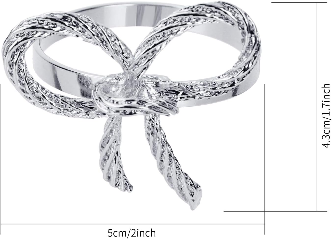 Pack of 12 Napkin Rings Alloy Hollow Out Flower Napkin Holder Dinning Table Napkin Ring for Dinner Parties Wedding Banquet Table Setting Family Gatherings Table Decor(Silver,12)