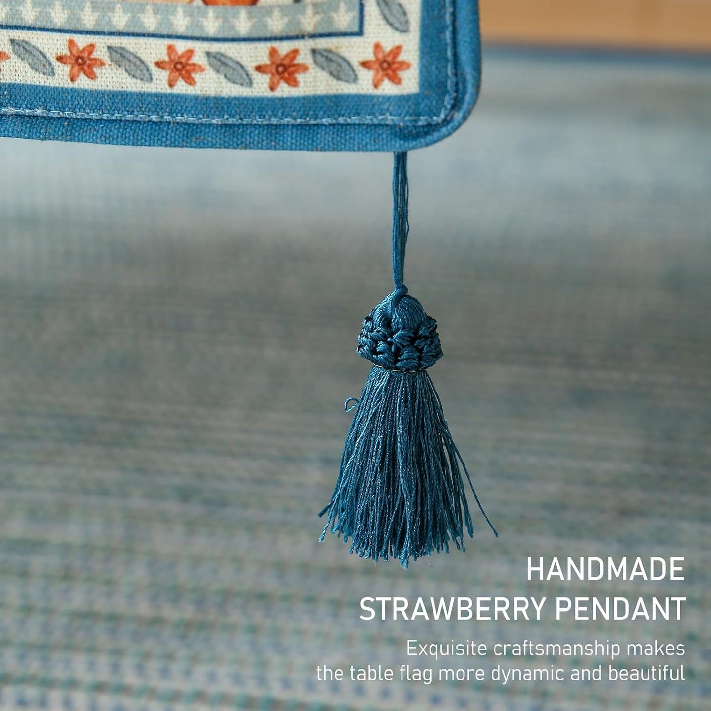 ISAENNE Designer Bohemian Elegant Linen Extra Long Table Runner 118 Inches,Colorful Flower Pattern Table Runners for Dining Tables,Thanksgiving,Kitchen Tables,Christmas,12"*118"-Floralsea A