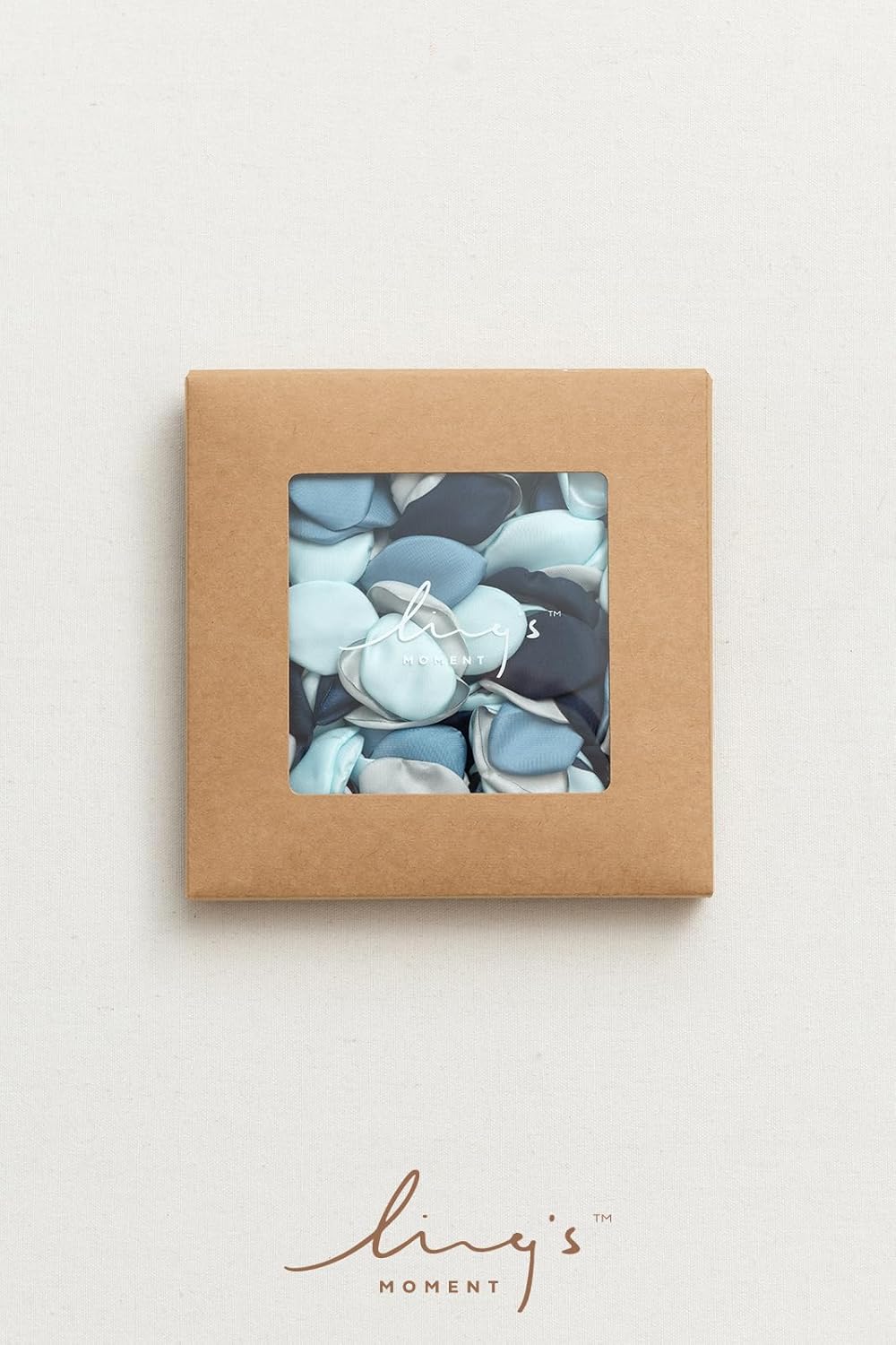 Ling's moment Rose Petals, Silk Flower Petals for Wedding/Aisle/Flower Girl Baskets/Table Centerpiece Décor,etc.Dusty Blue Navy 400pcs