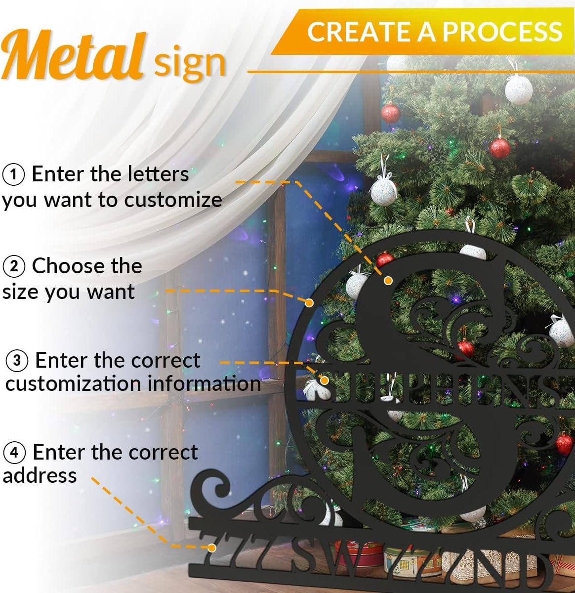 Custom address sign, Custom Signs Outdoor, Personalized Address Plaques for house numbers,House Address Numbers Metal Sign,Name Signs,Family Name Sign