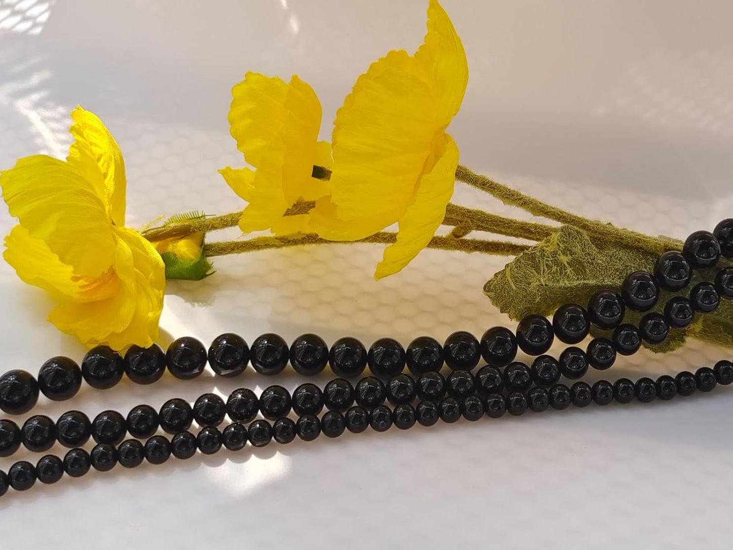 Stone Beads 6mm 140pcs Black Agate Beads Round Loose Gemstones Beads for Bracelet Necklace Jewelry Making (6mm, 60621 Black Agate)