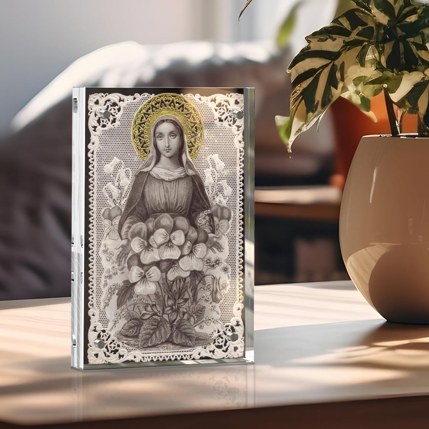 4x6 Inches Acrylic Picture Frames 5 Pack, Double Sided Magnetic Photo Frames,Free Standing on Desk or Table Clear Picture Frames