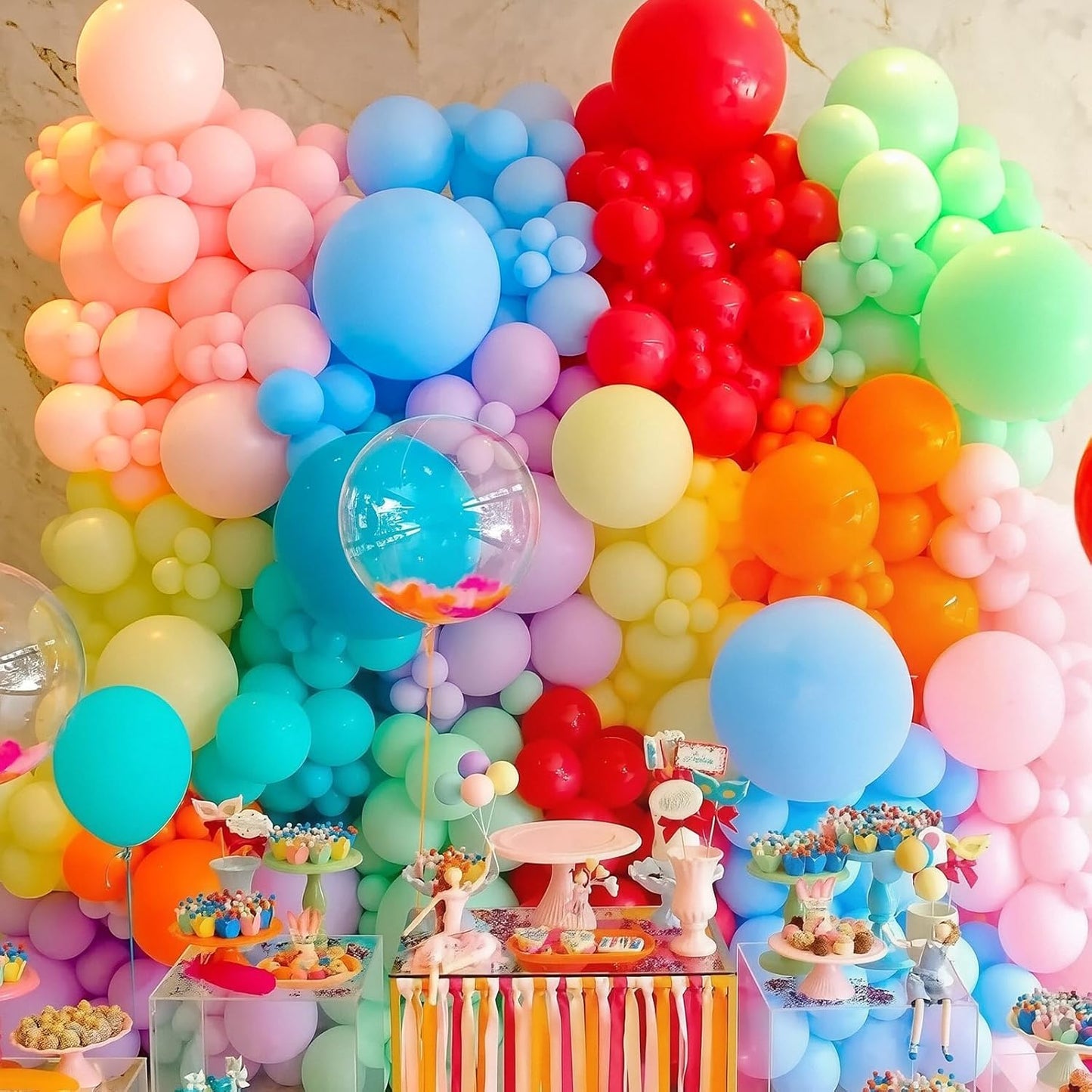30 pcs Pastel Colorful Balloons 18 Inch - Large Thick Latex Balloon for Birthday Bridal Shower Wedding Party Decorations