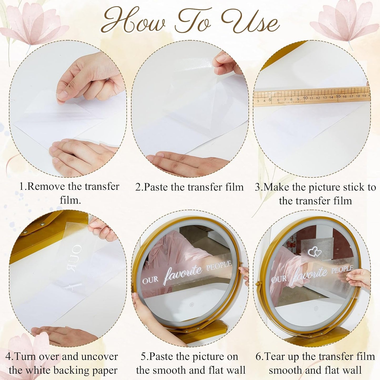 3 Pcs Wedding Seating Chart Decal Stickers DIY Our Favorite People Your Seat Awaits Vinyl Decal Wedding Sign Decor Seating Chart Board Mirror Stickers(White)