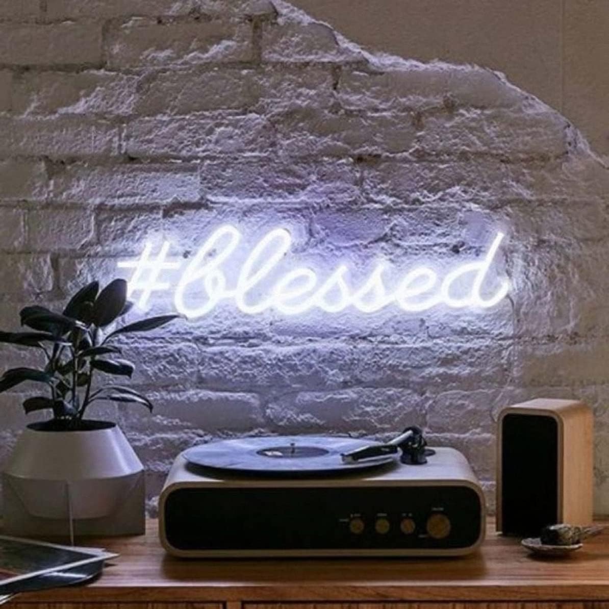 Ulalaza LED Neon Sign Night Light for Wall Party Décor Bedroom Room Bar Wedding Home Birthday Art Decoration Christmas with USB Chain Light modulator 5v (lets party blue)