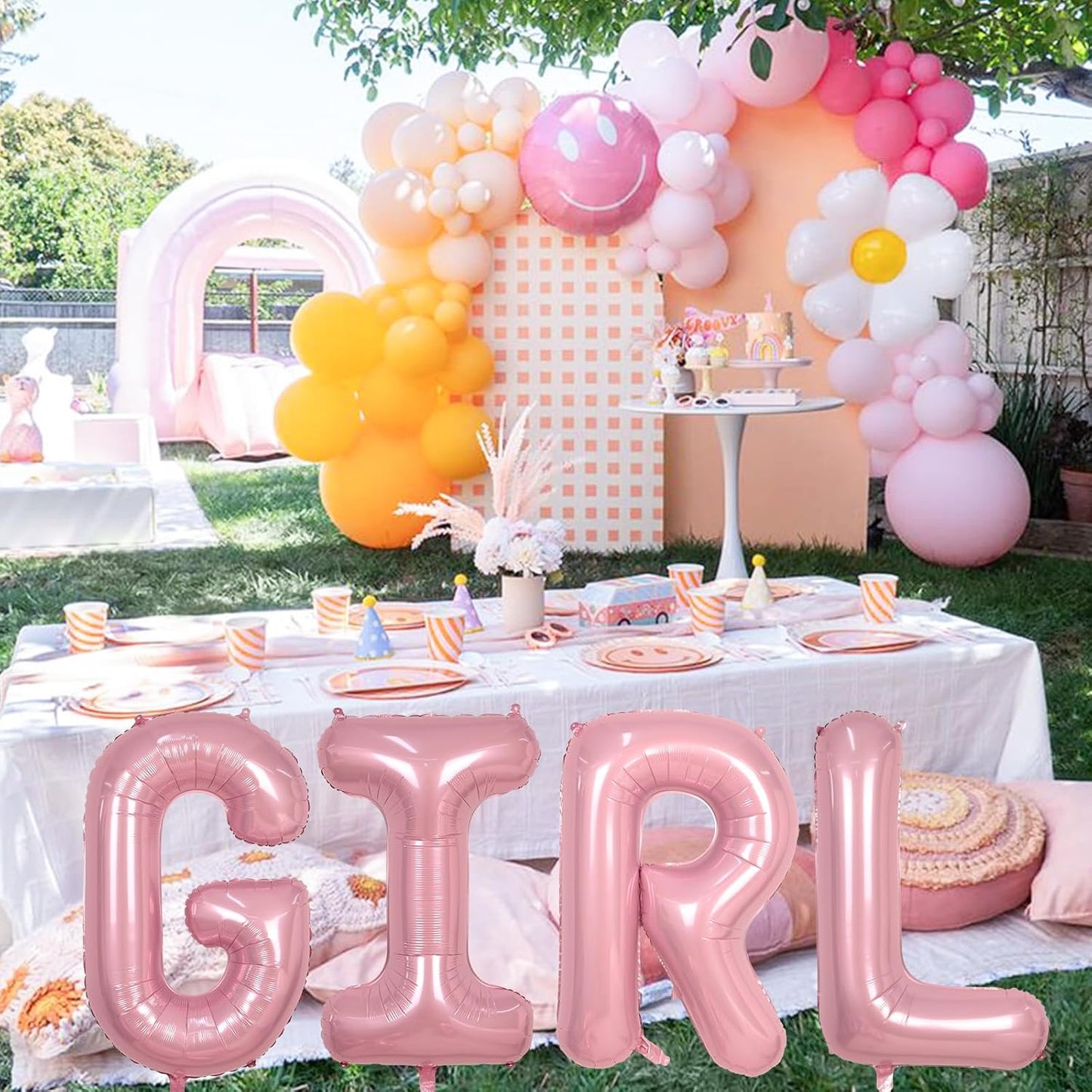 Pastel Pink Balloon Letter J, Large Mylar Alphabet J Custom Balloon Letter Pearl Pink Decor, 40 Inch Inflatable Light Pink Letter J Foil Customize Balloons for Girls Birthday Party Decoration Supplies