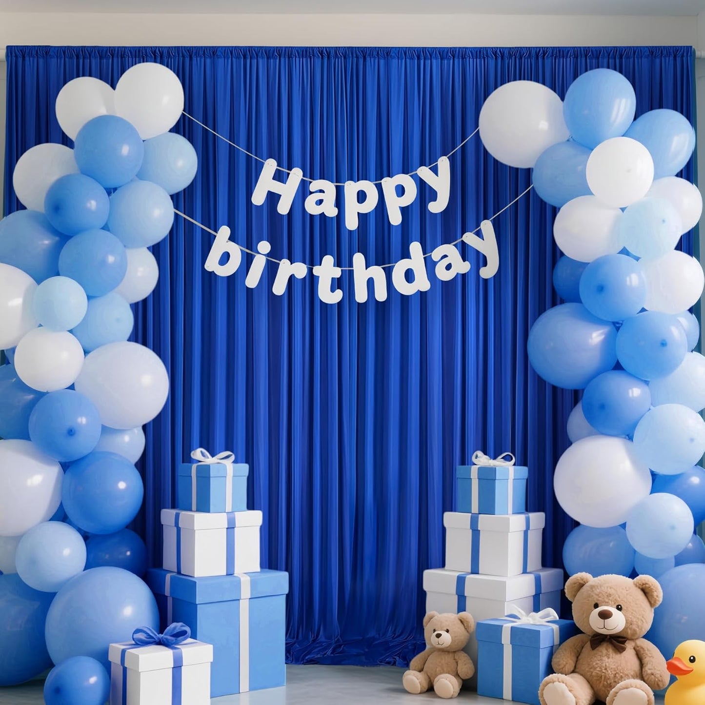 20x10ft Backdrop Curtains for Parties, 4 Panels 5x10ft Photography Backdrop Curtain with Rod Pocket,Backdrop Polyester Background Drapes,Wedding Backdrop Drapes for Birthday Baby Shower Home Decor