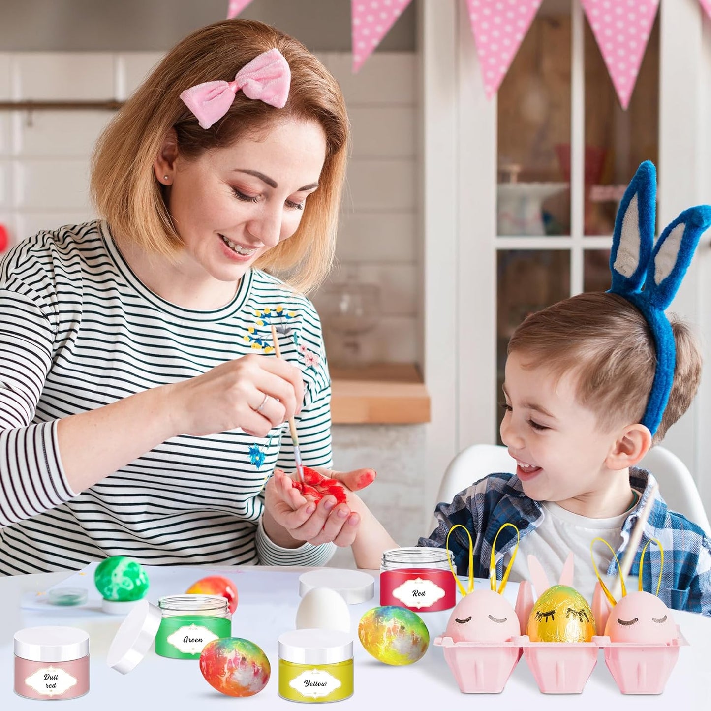 72 Pcs Plastic Jars, 4 OZ Plastic Jars with White Lids Round Clear Storage Containers Jar Leak Proof Slime Containers with Lids for Travel Refillable Slime Storage Jar for Beauty Product