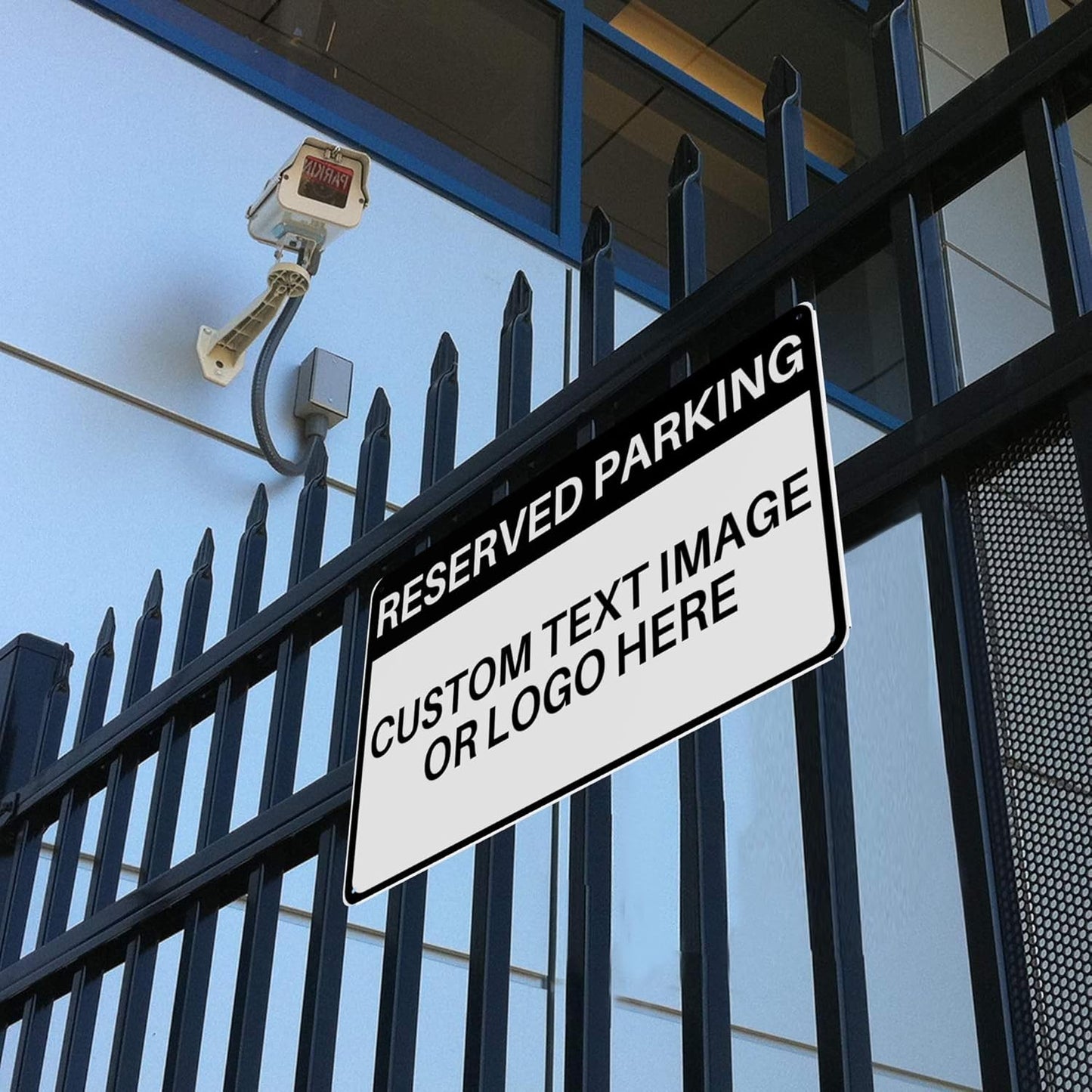 Custom Reserved Parking Metal Sign for Outside Personalized Signs with Photo Text or Logo for Outside Wall Decor Aluminum Fade Resistant Signs for Business Office Home