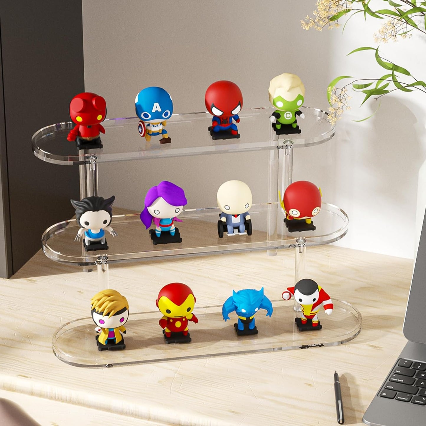 Acrylic Risers Display Stand, Clear Perfume Organizer, Clear Cupcake Stand Holder, Dessert Display for Party, Display Shelf for Cologne Skincare ππ¦π’π’ππ¨ Funko-POP Figure Collection