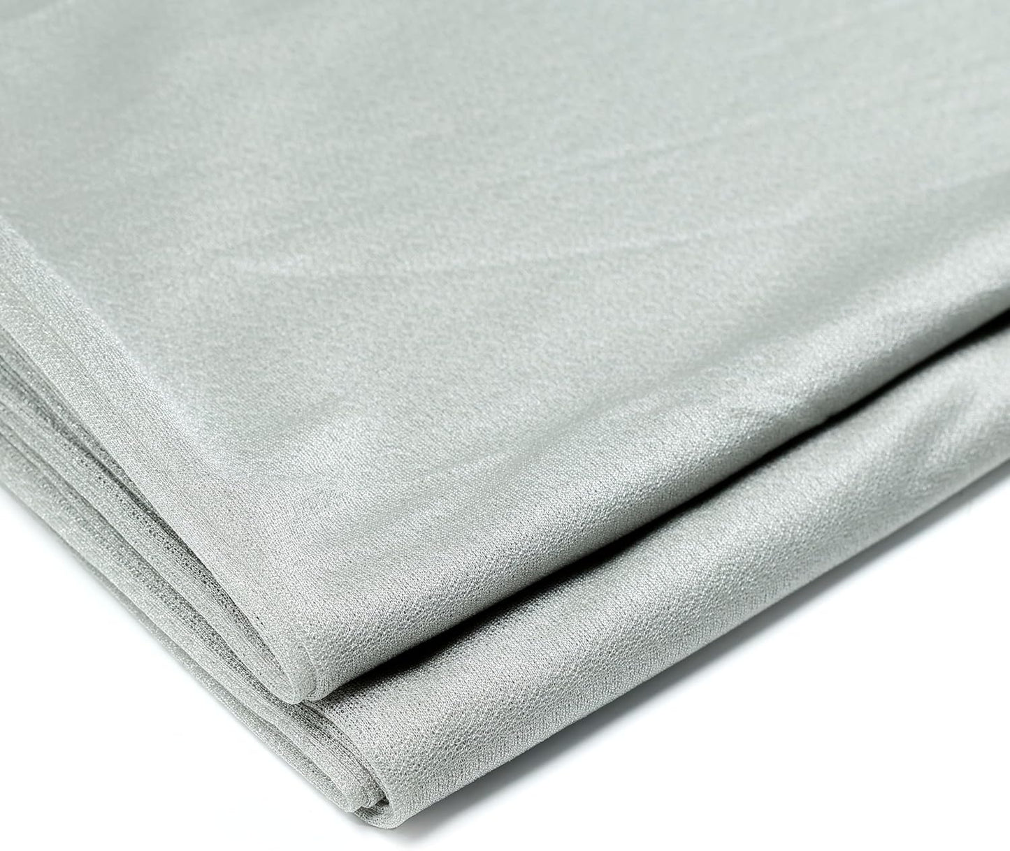 VDS Pack of 2 Panel (30 Inch X 20 Feet) Wedding Arch Draping Fabric Sheer Chiffon Fabric Drapery for Wedding Ceremony Reception Swag Backdrop Canopy Chuppah ARBO Altars Decoration (Grey)