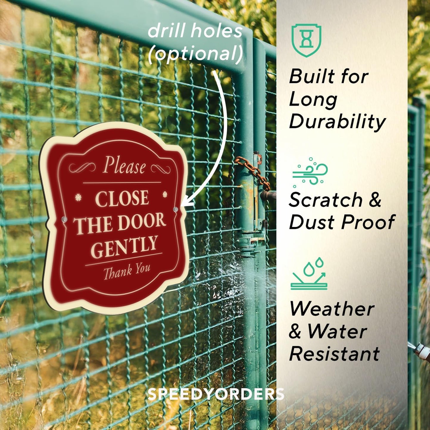 Custom Decorative Outdoor Metal Sign, Personalized Aluminum, Customized Driveway, Waterproof Made In USA, Design 3 Red Brick, 12x12 In