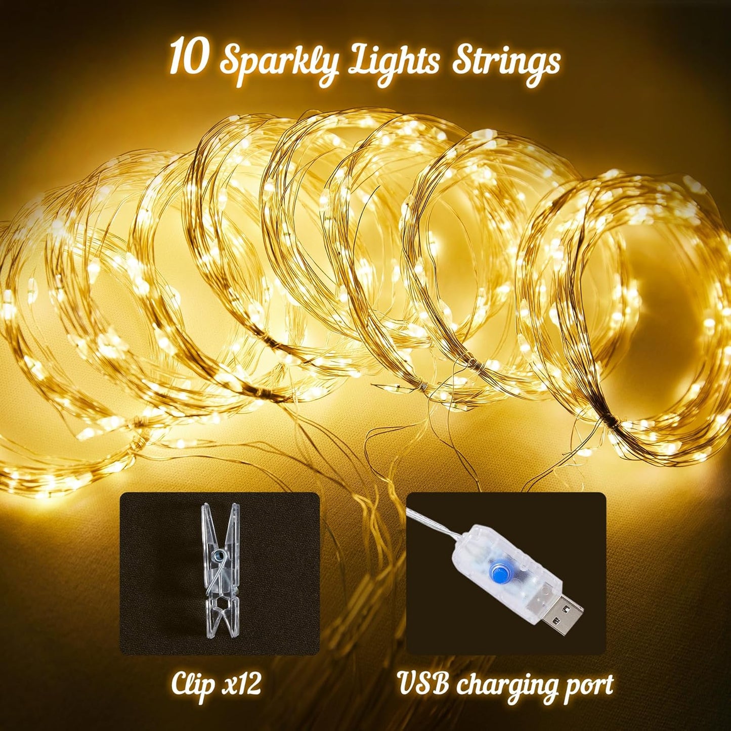 10x8ft Baby Blue Tulle Backdrop Curtains with Lights for Party Wedding Baby Shower, Sheer Drape Backdrop Curtains for Birthday Party Photo Booth Background Decoration