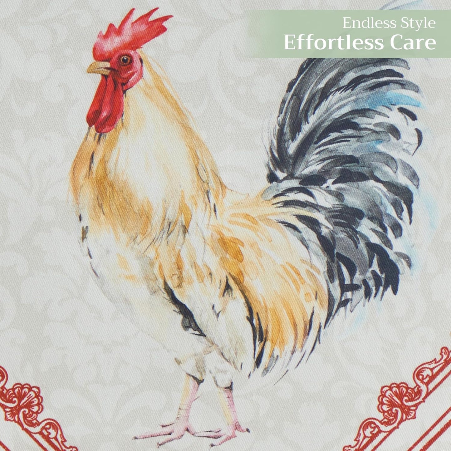 Maison d' Hermine Table Runner 100% Cotton Double Layer Table Runners 72 inches Long Decorative for Home Kitchen Dining Party Baby Shower Wedding Bridal Shower Spring Summer (Campagne, 14.50" x 72")