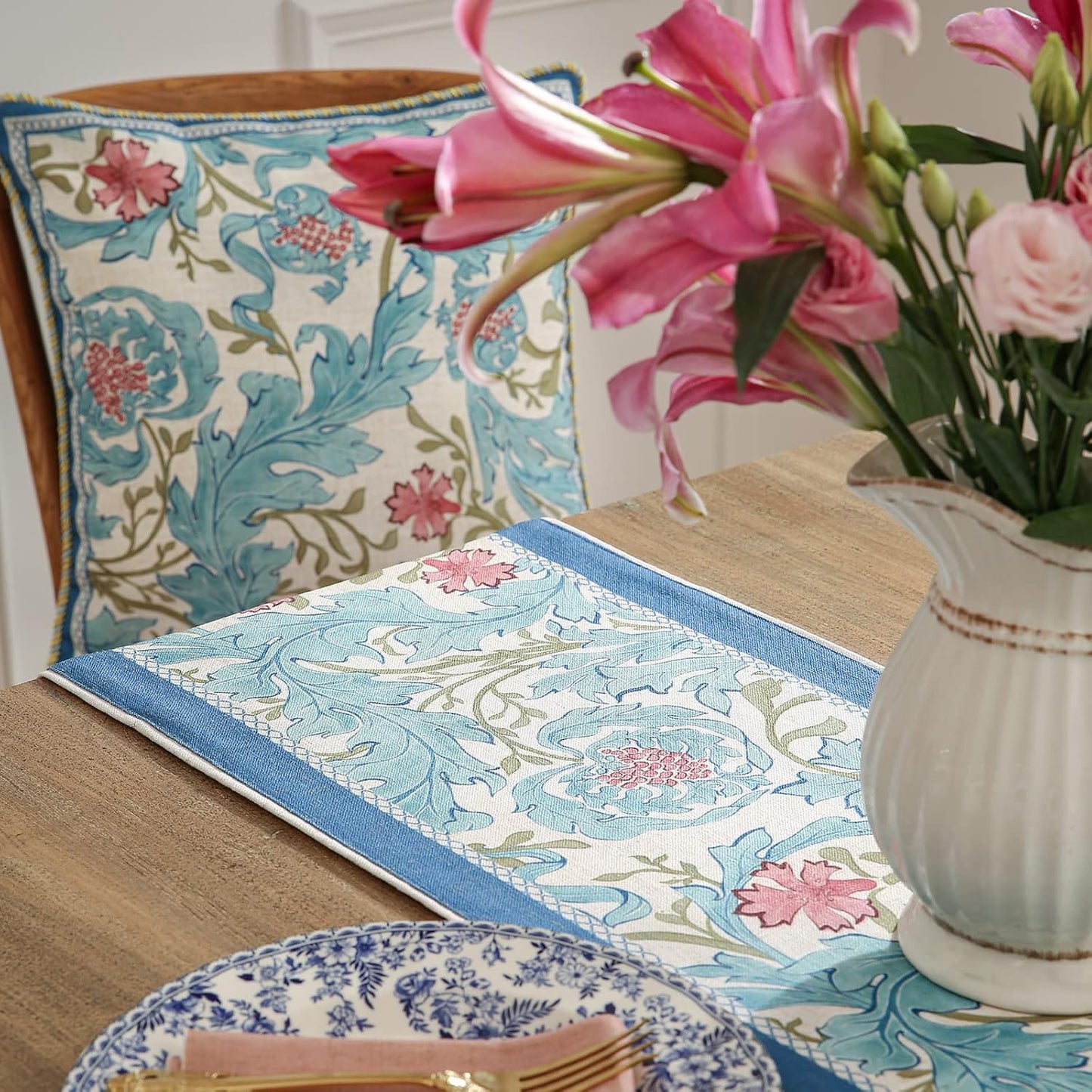 patdrea Linen Leopard Animal Table Runner Farmhouse for Home Kitchen Dining Decor Parties Family Dinners Christmas 16 x 102