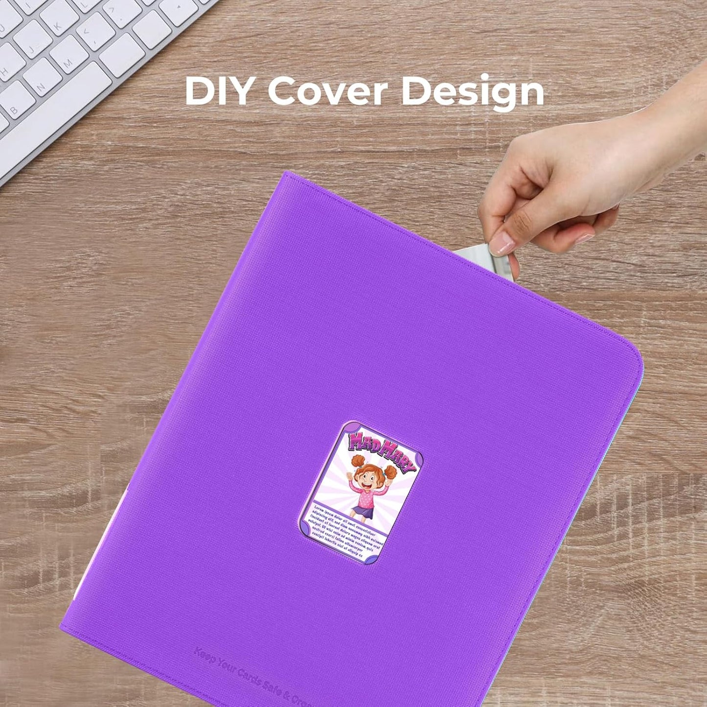 Premium ZiP Trading Cards Binder 9 Pockets, 936 Cards, Large Cards Book Album with Front Window & Lable Pocket, Card Collection Folder for TCG, MTG, Baseball, Football, Soccer and Games Cards