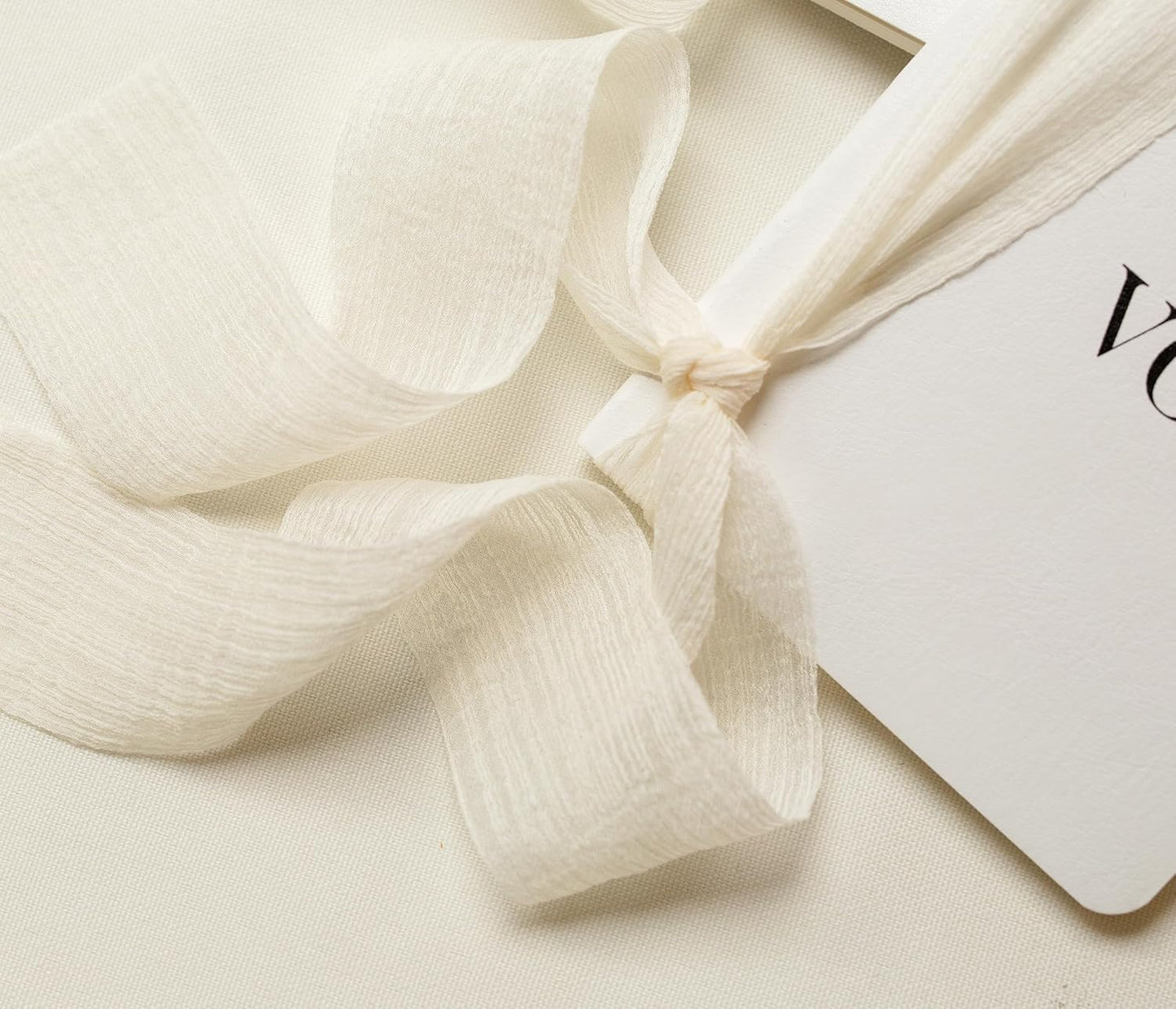 White Vow Books with Ribbons (Set of 2) - 5.625 x 4 Minimalist Pocket Sized Wedding Ceremony Vow Renewal Speech, Gift for Bride to Be & Newly Engaged Couple, 48 Lined Pages