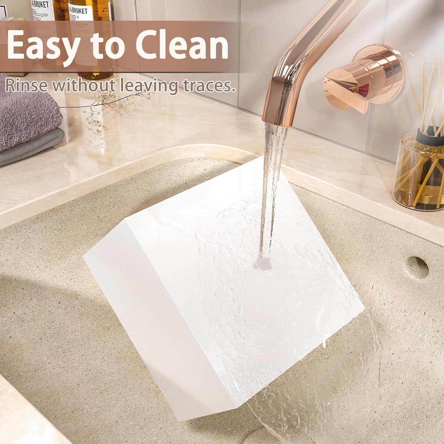 Buffet Risers, Food Display Risers for Party, White Acrylic Risers Display Stand for Buffet Table, Catering Displays for Dessert, Cube Box Nesting Riser with Hollow Bottoms (5"x6"x7"x8"x9"x10" 6 PCS)