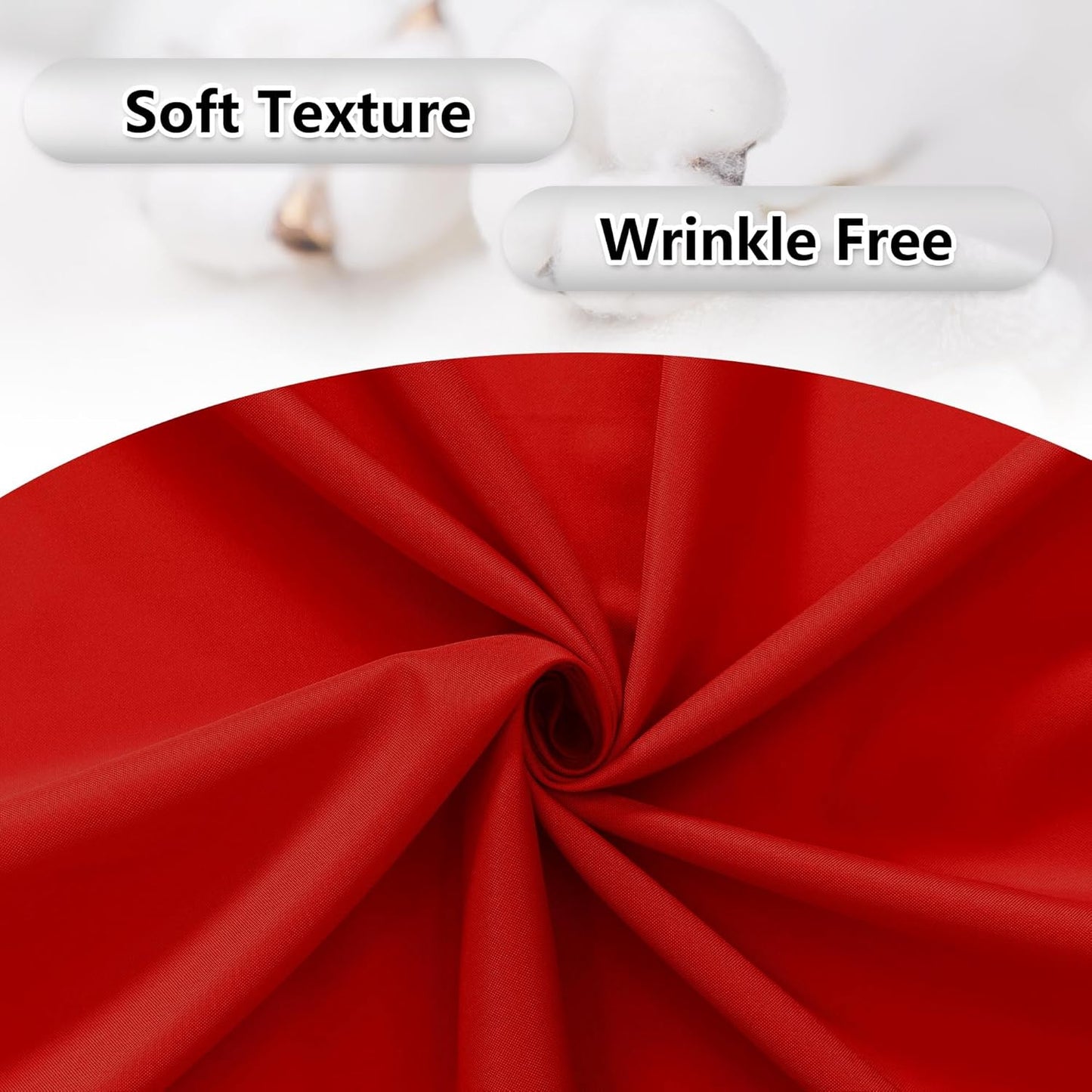 MEETSKY Red Backdrop Curtains for Party Valentine's Day Arch Stage Wedding Ceremony Red Curtains Fabric Photography Backdrop Drapes for BBirthday Party Baby Shower Christmas, 5ft x 7ft, 2 Panels