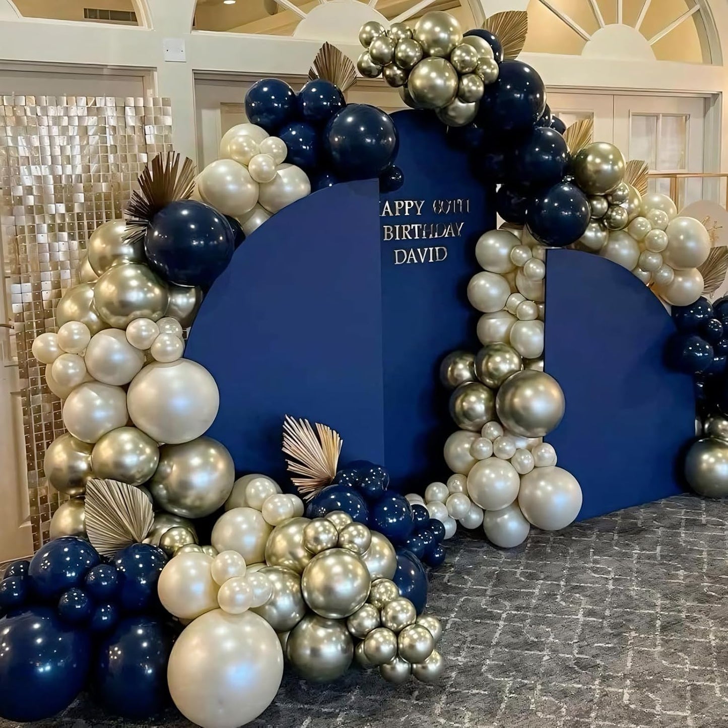 110pcs Navy Blue Balloons 12 Inch Blue Latex Balloon Garland Arch Kit for Birthday Baby Shower Anniversary Graduation Wedding Party Decorations