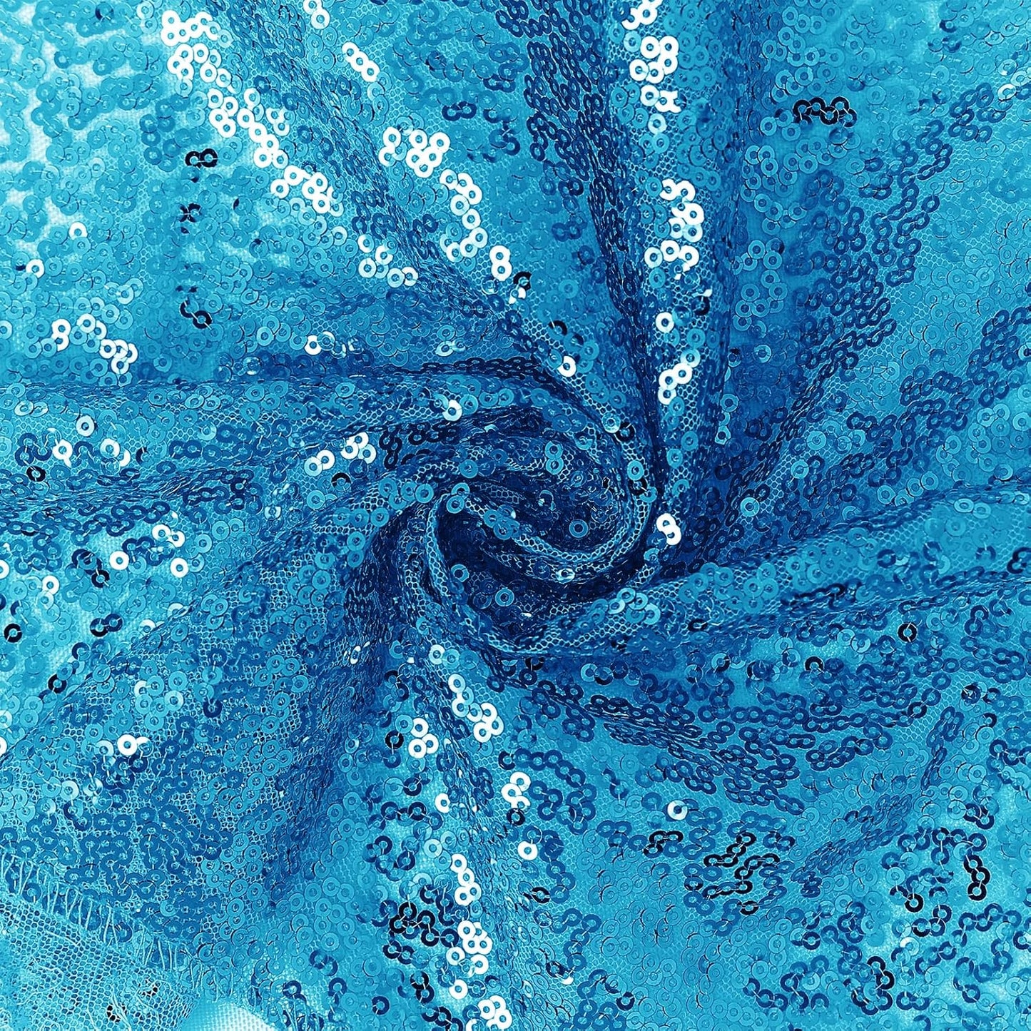 Turquoise Sequin Backdrop Curtain 4 Pieces 2FTx8FT Glitter Photography Backdrop for Party Wedding Birthday Christmas Decorations