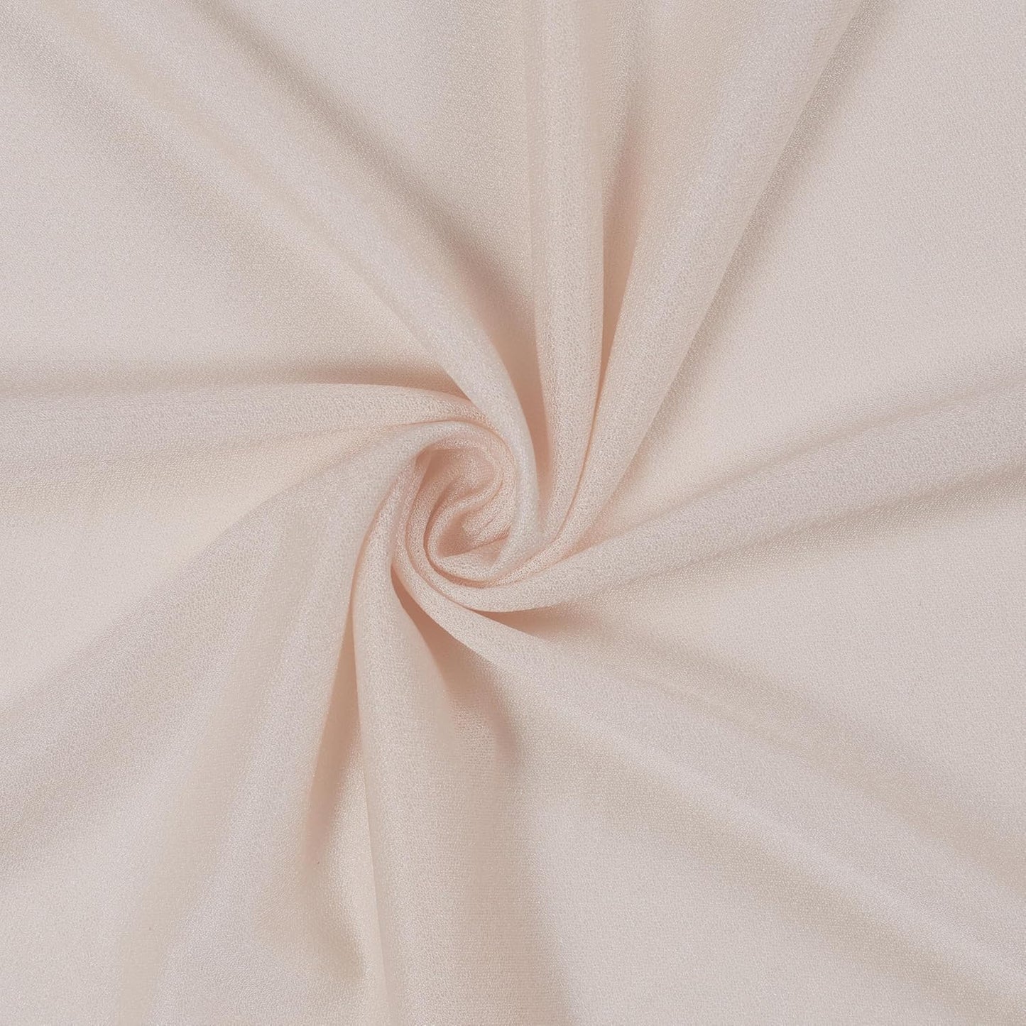 VDS Pack of 1 Panel (30 Inch X 40 Feet) Wedding Arch Draping Fabric Sheer Chiffon Fabric Drapery for Wedding Ceremony Reception Swag Backdrop Canopy Chuppah ARBO Altars Decoration (Nude)