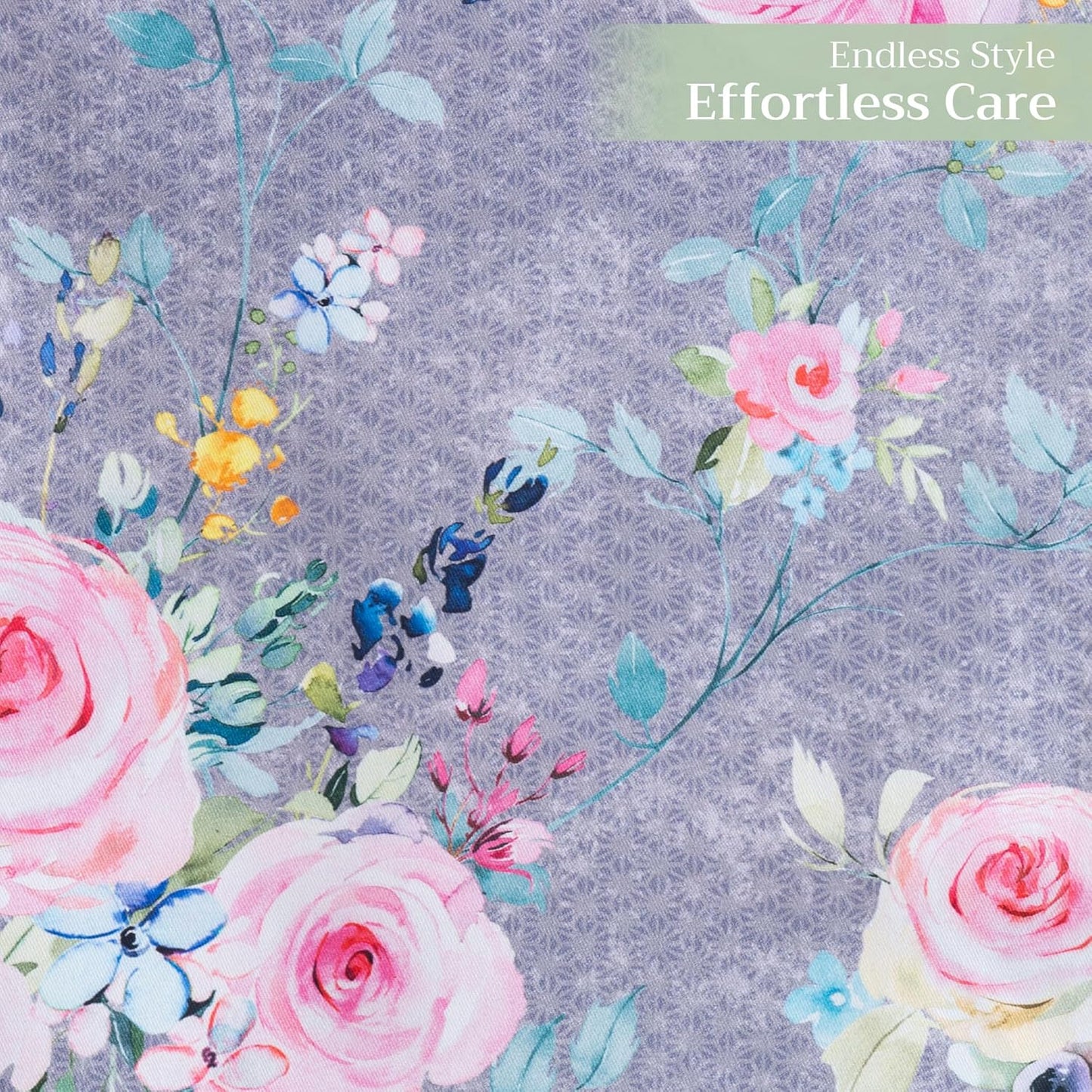 Maison d' Hermine Table Runner 100% Cotton Single Layer Table Runners 72 inches Long Decorative for Home Dining Party Wedding Bridal Shower Spring Summer (Sweet Rose Lavender - Lush, 14.50" x 72")