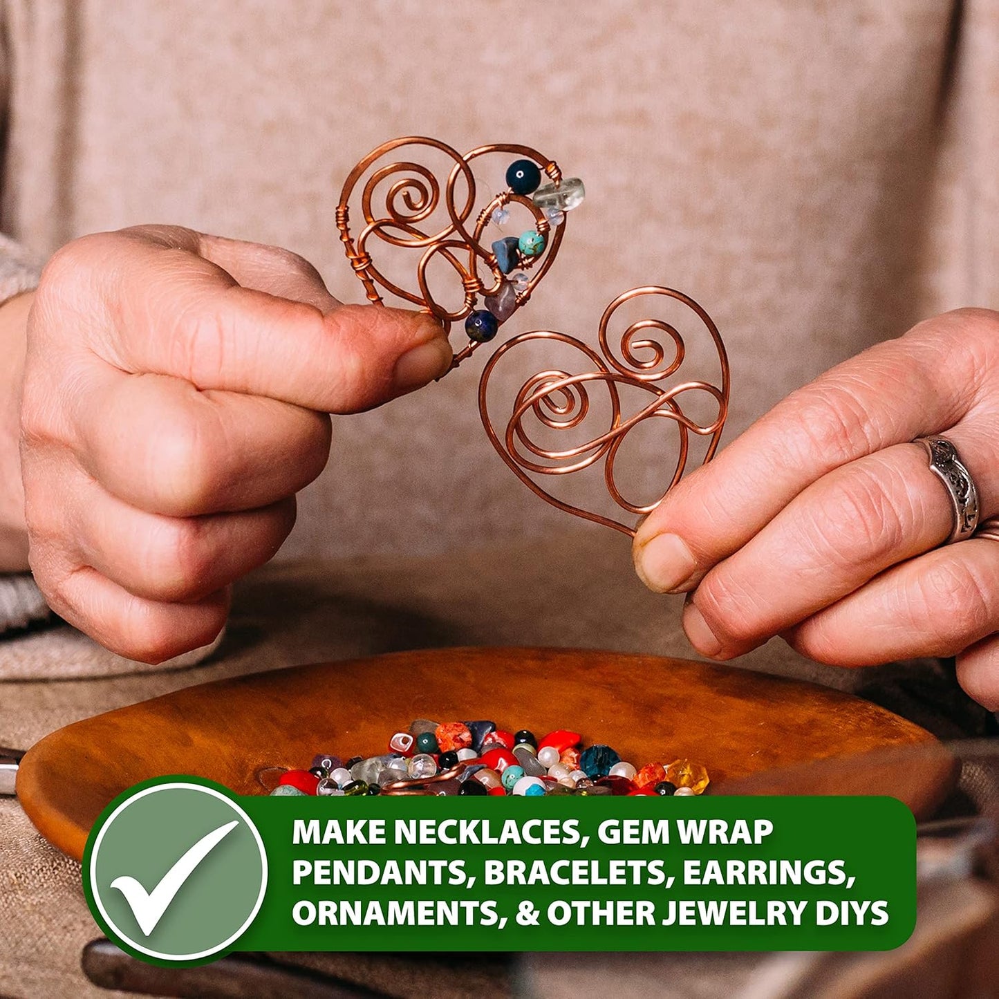 Mandala Crafts 10 Gauge Anodized Aluminum Craft Wire for Jewelry Making - 120 FT Colored Flexible Rose Gold Combo Wire - Bendable for Bonsai Armature Crafting Sculpting