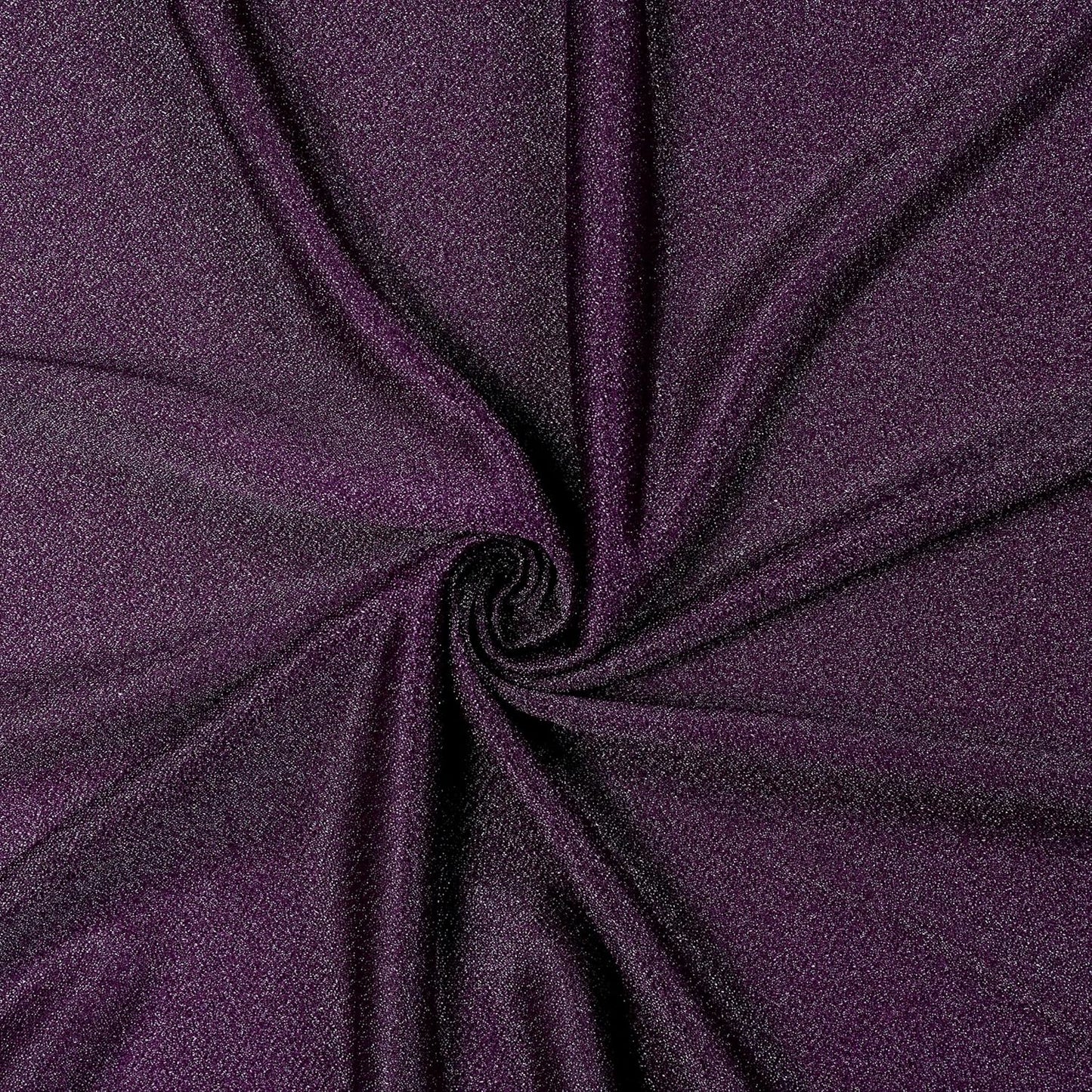 VDS Pack of 1 Panel (30 Inch X 100 Feet) Wedding Arch Draping Fabric Sheer Chiffon Fabric Drapery for Wedding Ceremony Reception Swag Backdrop Canopy Chuppah ARBO Altars Decoration (Eggplant)