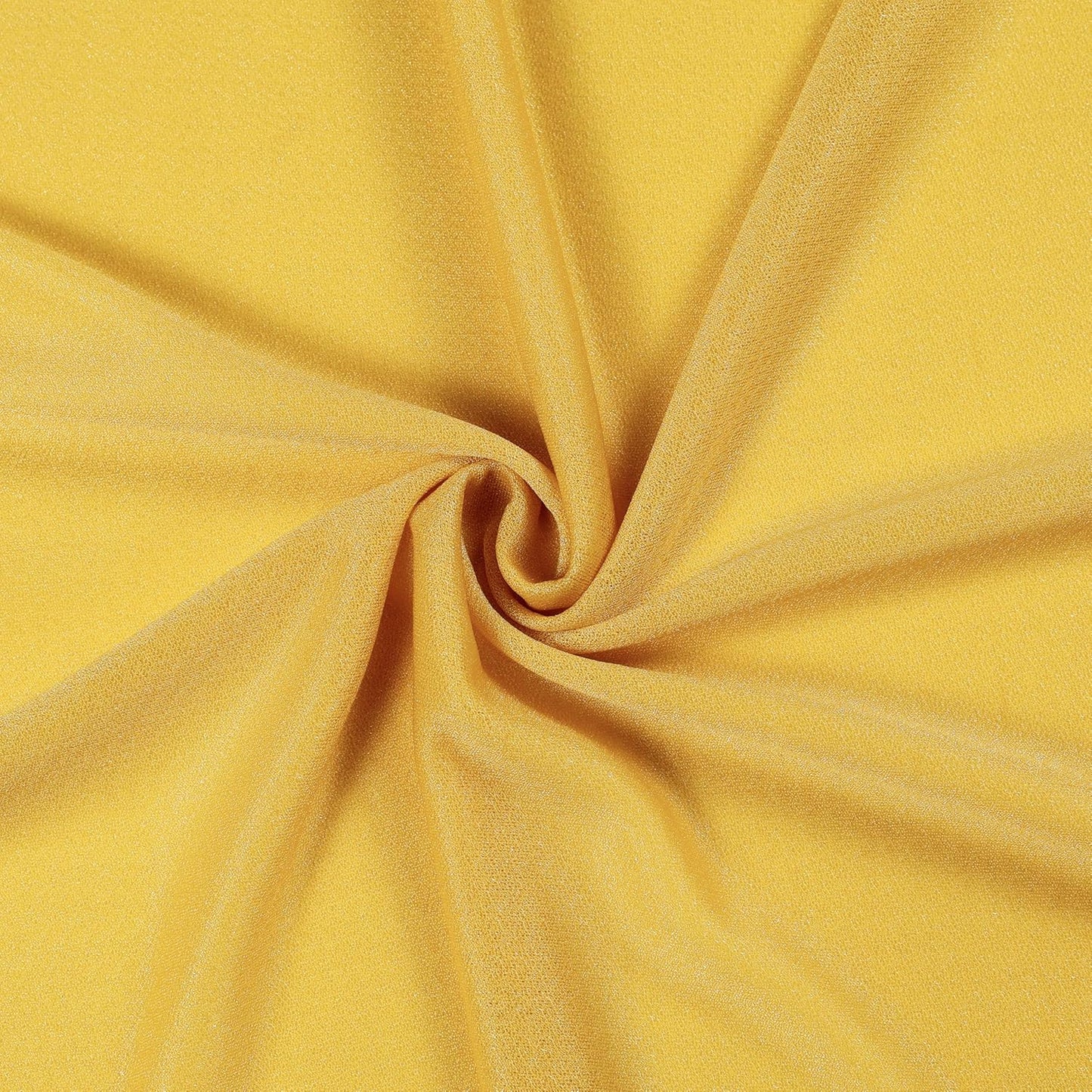 VDS Pack of 1 Panel (30 Inch X 40 Feet) Wedding Arch Draping Fabric Sheer Chiffon Fabric Drapery for Wedding Ceremony Reception Swag Backdrop Canopy Chuppah ARBO Altars Decoration (Gold)