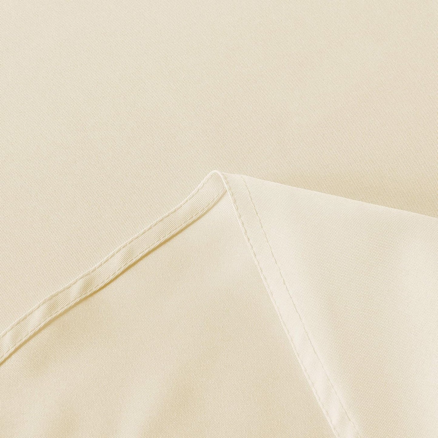 sancua Round Tablecloth - 90 Inch - Water Resistant Spill Proof Washable Polyester Table Cloth Decorative Fabric Table Cover for Dining Tables, Buffet Parties and Camping, Beige