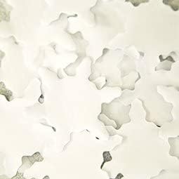 Snowflake Confetti-Biodegradable Tissue- Great for Christmas Decor, Winter Party (White)