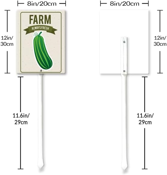 Eveokoki Aluminum Seed & Plant Labels - Plant Markes for Seedlings-Plant Tags for Pots - Garden Signs for Vegetable - Durable Markers for Plants Outdoor Waterproof - Garden Decor for Farmhouse