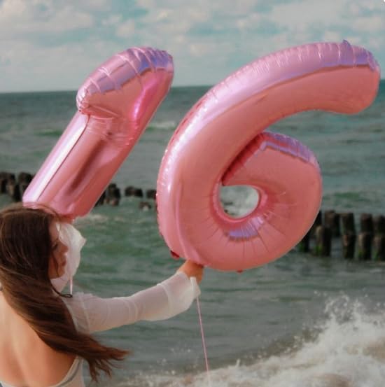 Pearlescent Pink 40 Inch Mylar Foil Number 6 Balloon, Birthday Digital Balloons for 6 16 Boy Girl Party Decorations Supplies,Pearl Pink Big Helium Balloon Numbers for 26 36 46 60 Men Women Anniversary